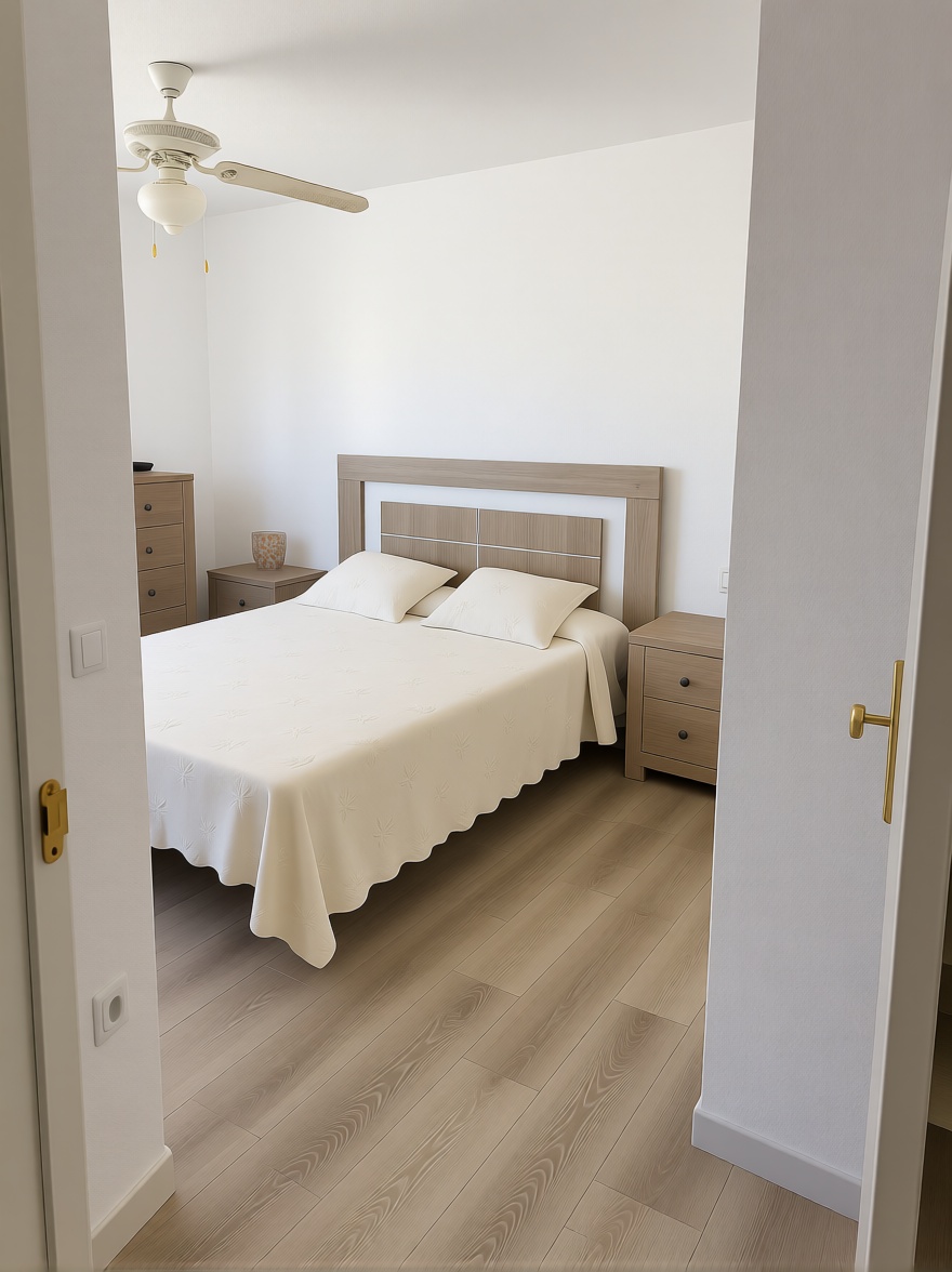 Piso en primera línea de playa en La Manga del Mar Menor — Dormitorio
