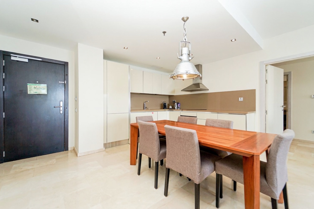 Appartement en première ligne de plage à Mogán — Cuisine