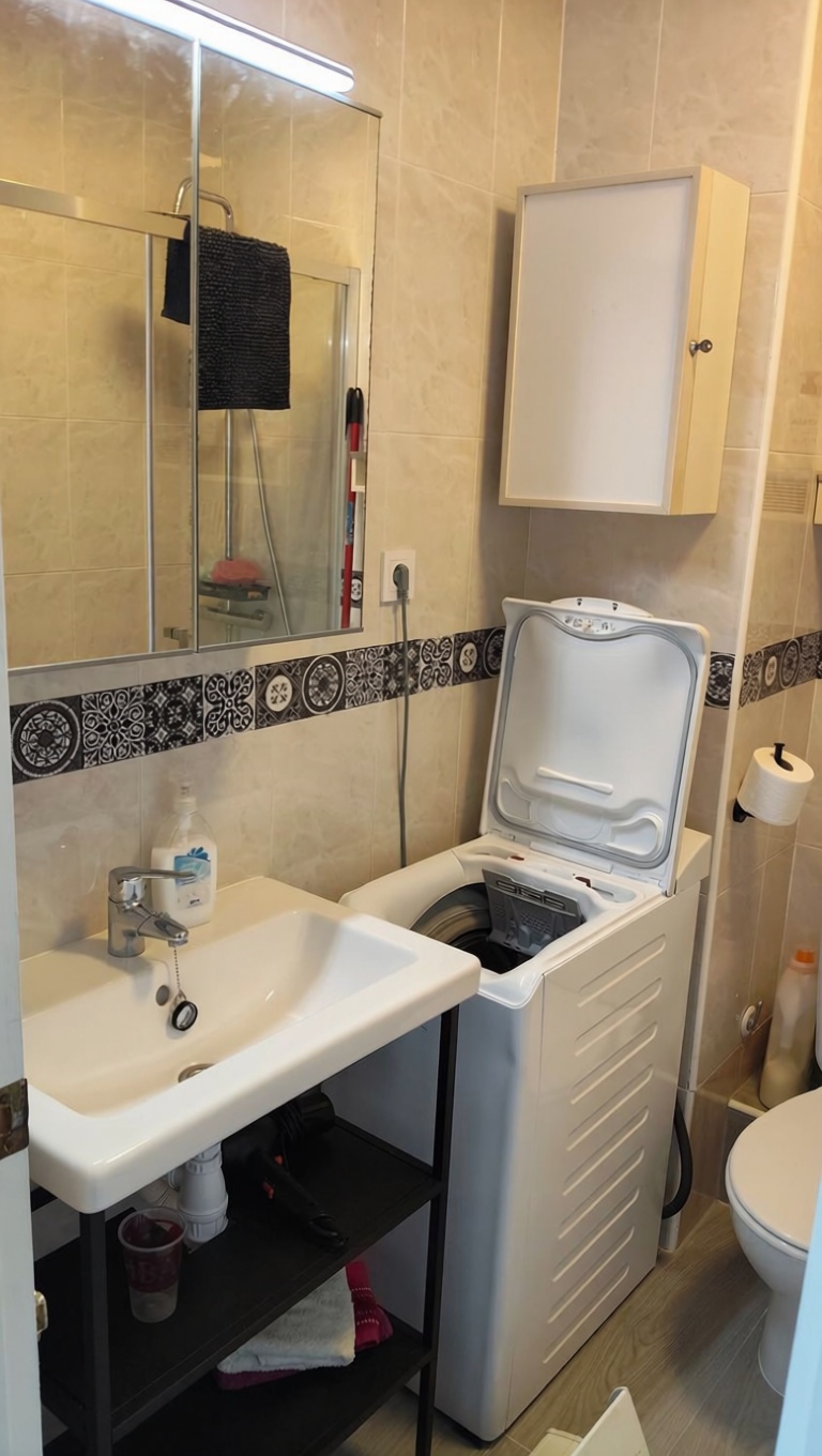 Beachfront flat in La Manga del Mar Menor — Bathroom