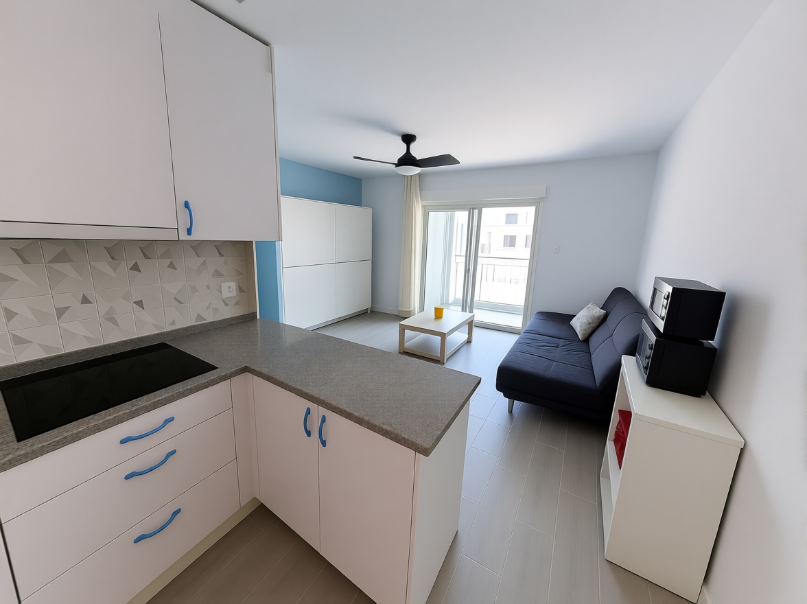 Apartamento em primeira linha de praia em La Manga del Mar Menor — Sala