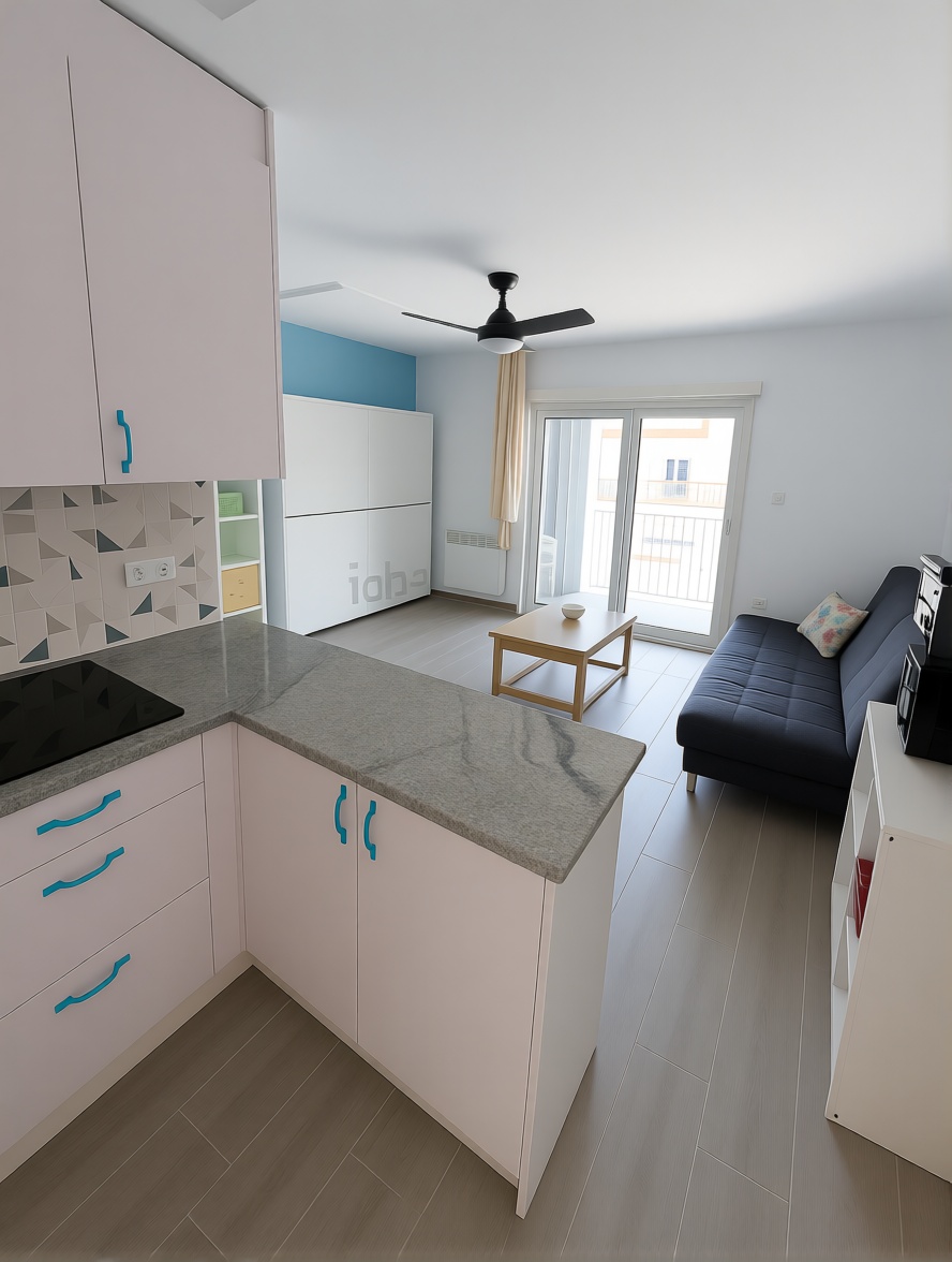 Beachfront studio in La Manga del Mar Menor — Kitchen