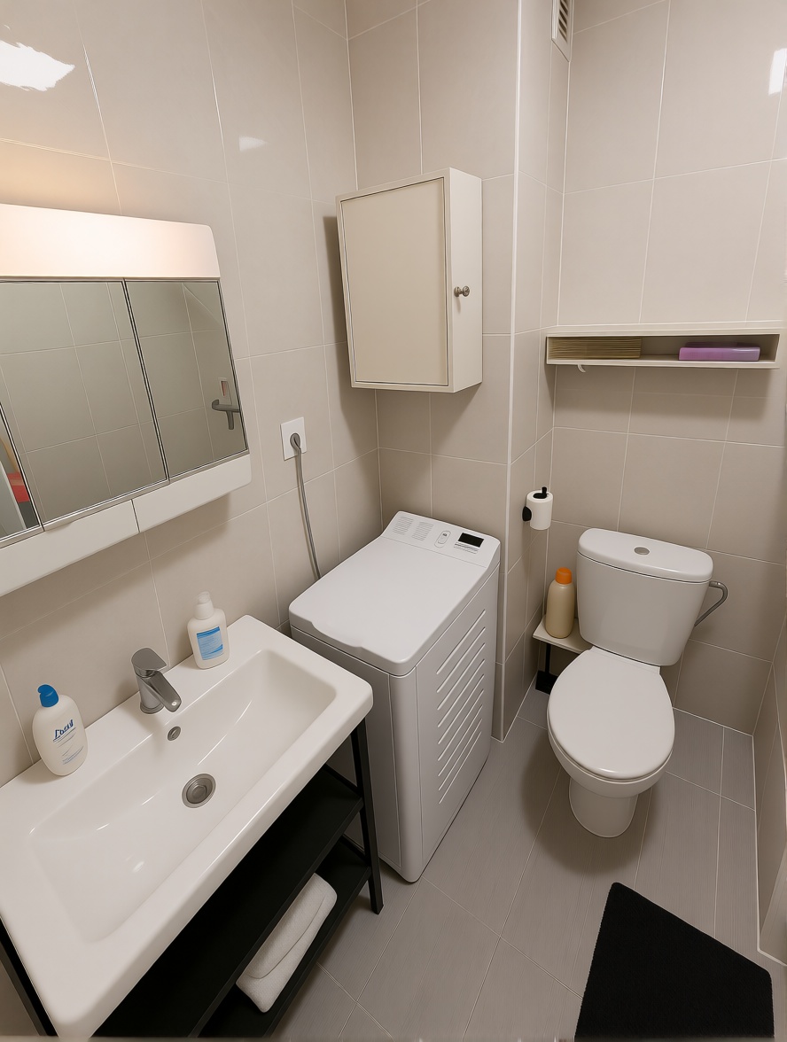 Beachfront studio in La Manga del Mar Menor — Bathroom