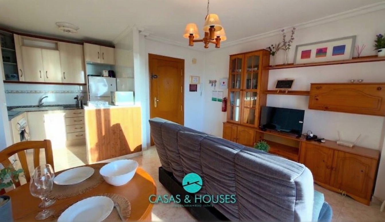 Apartamento em primeira linha de praia em La Manga del Mar Menor — Cozinha
