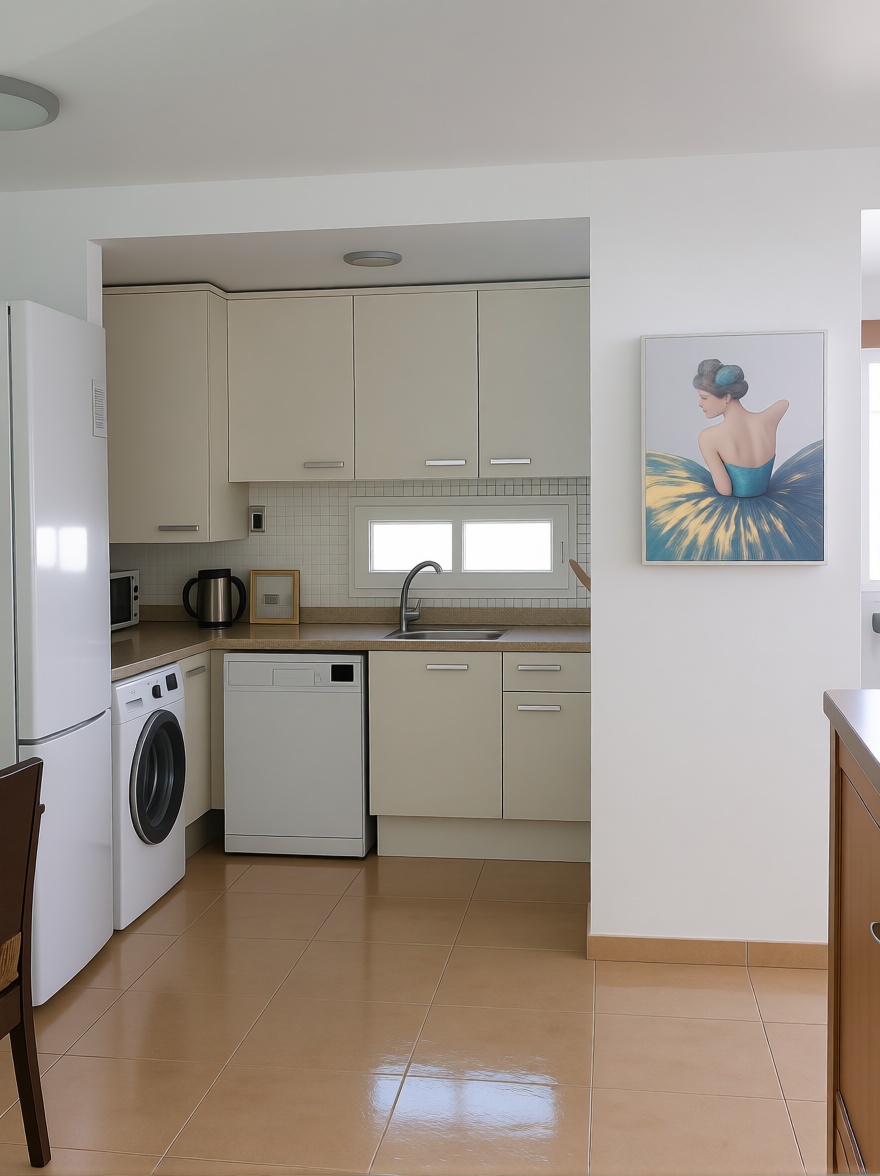 Apartamento em primeira linha de praia em La Manga del Mar Menor — Cozinha