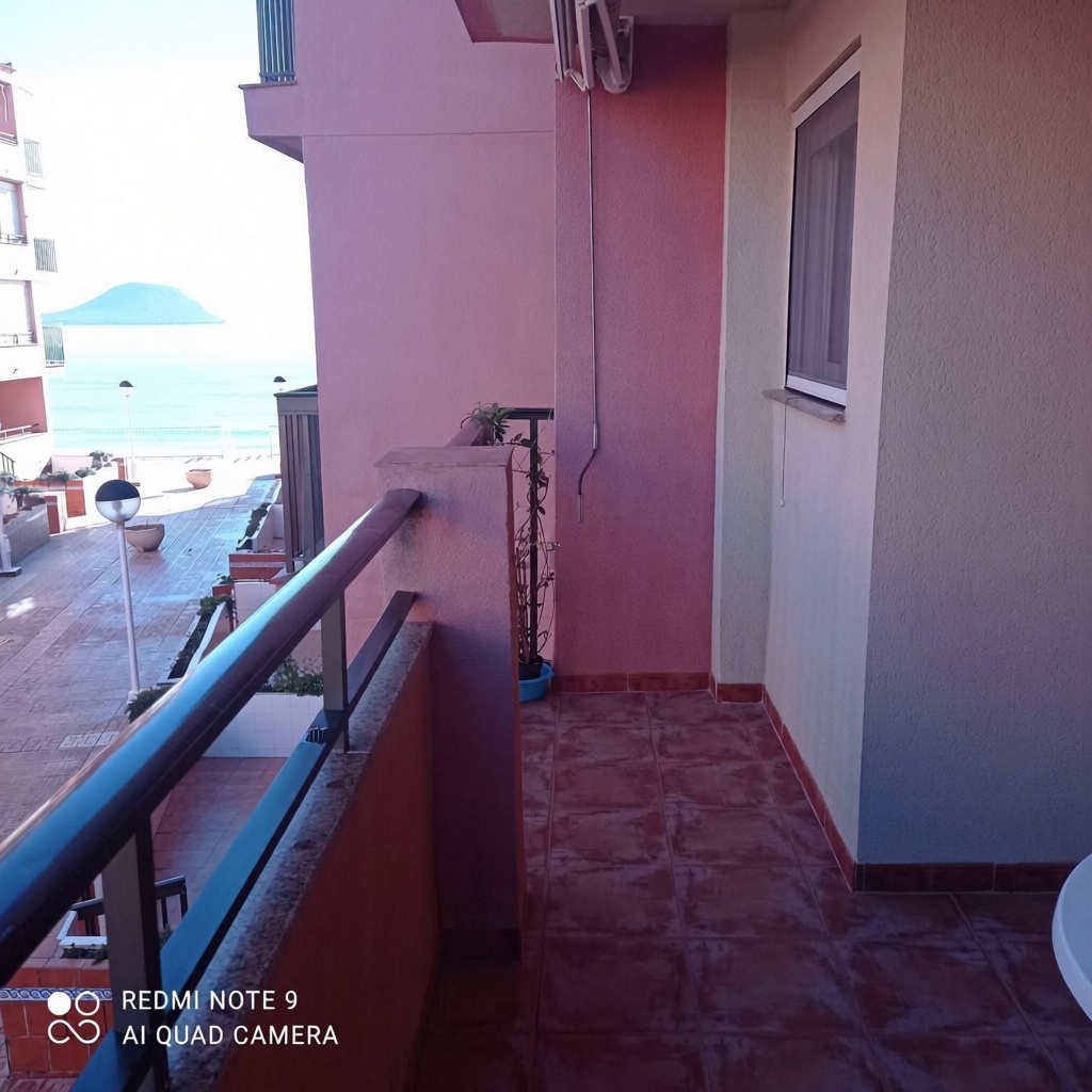 Apartamento em primeira linha de praia em La Manga del Mar Menor — Terraço mar