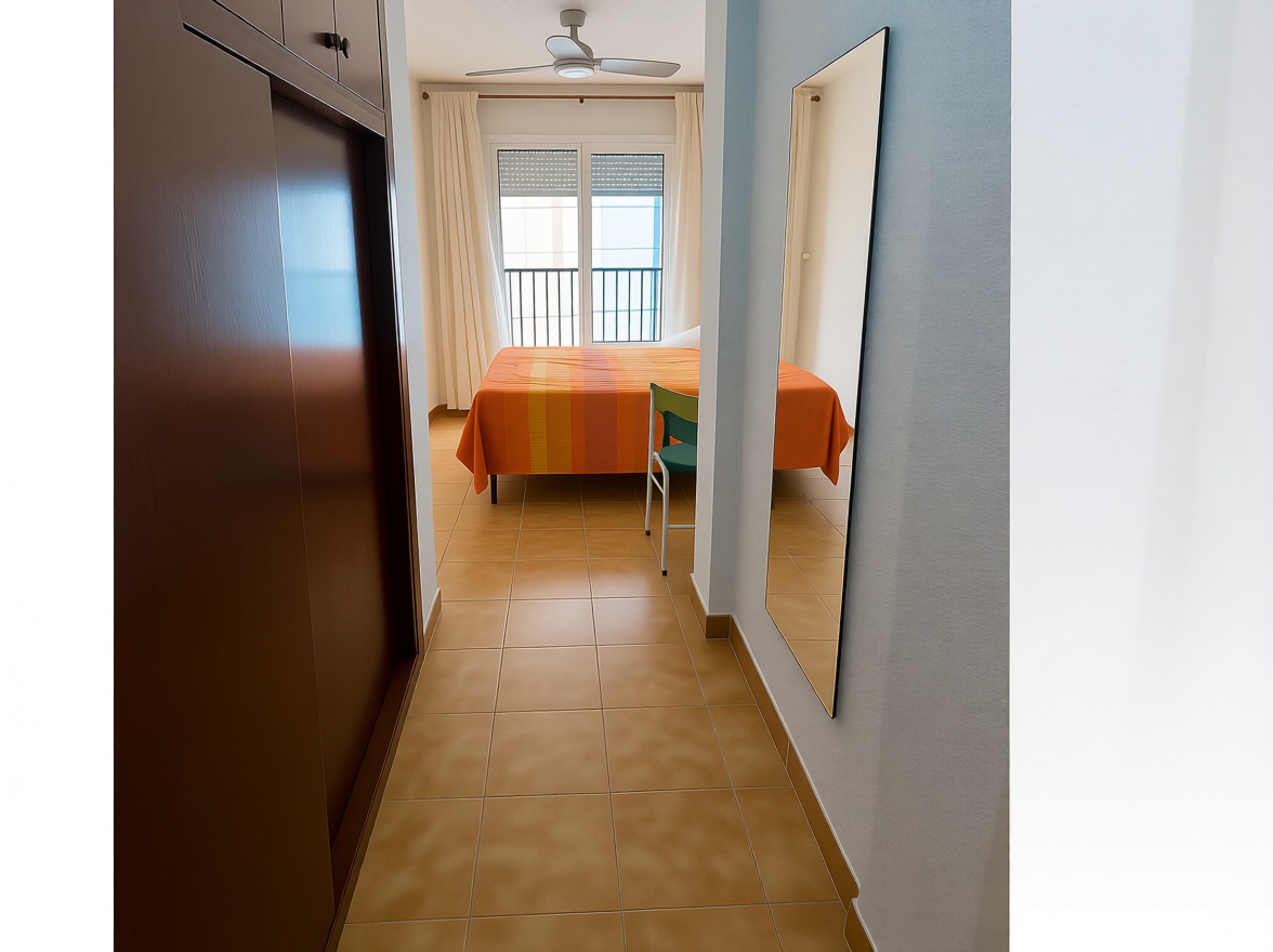 Piso en primera línea de playa en Mazarrón — Dormitorio