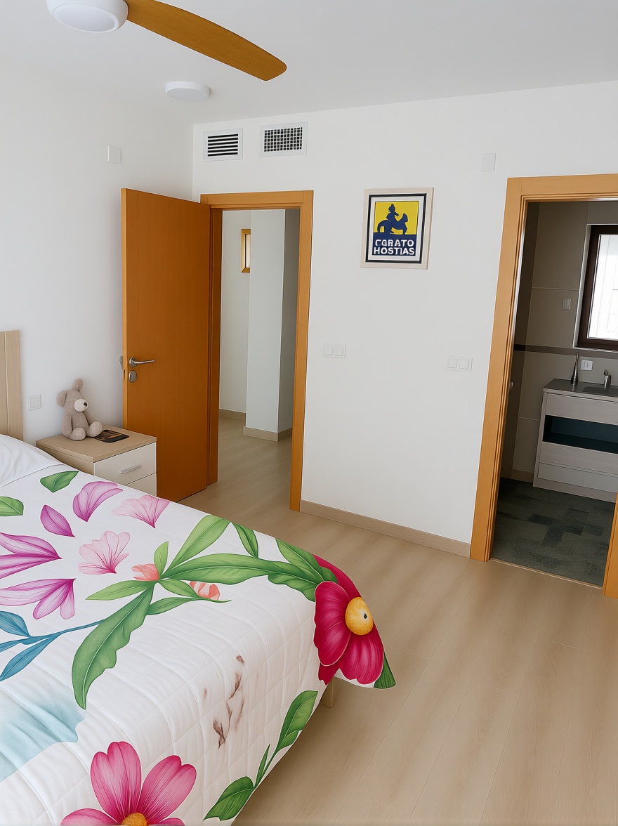 Piso en primera línea de playa en Mazarrón — Dormitorio