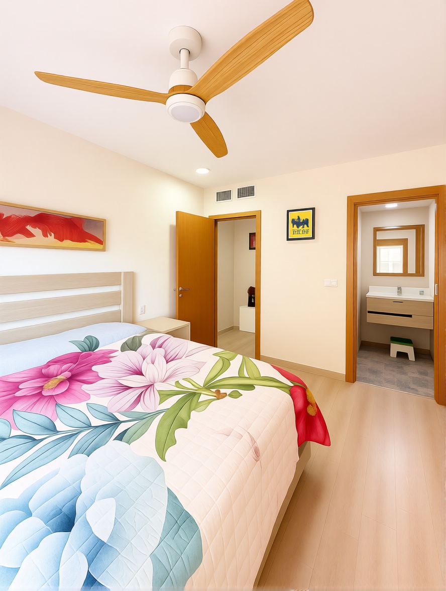 Piso en primera línea de playa en Mazarrón — Dormitorio