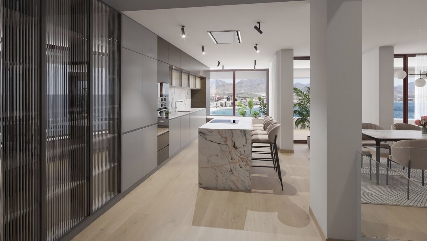 Chalet con acceso directo a playa en Mazarrón — Cocina