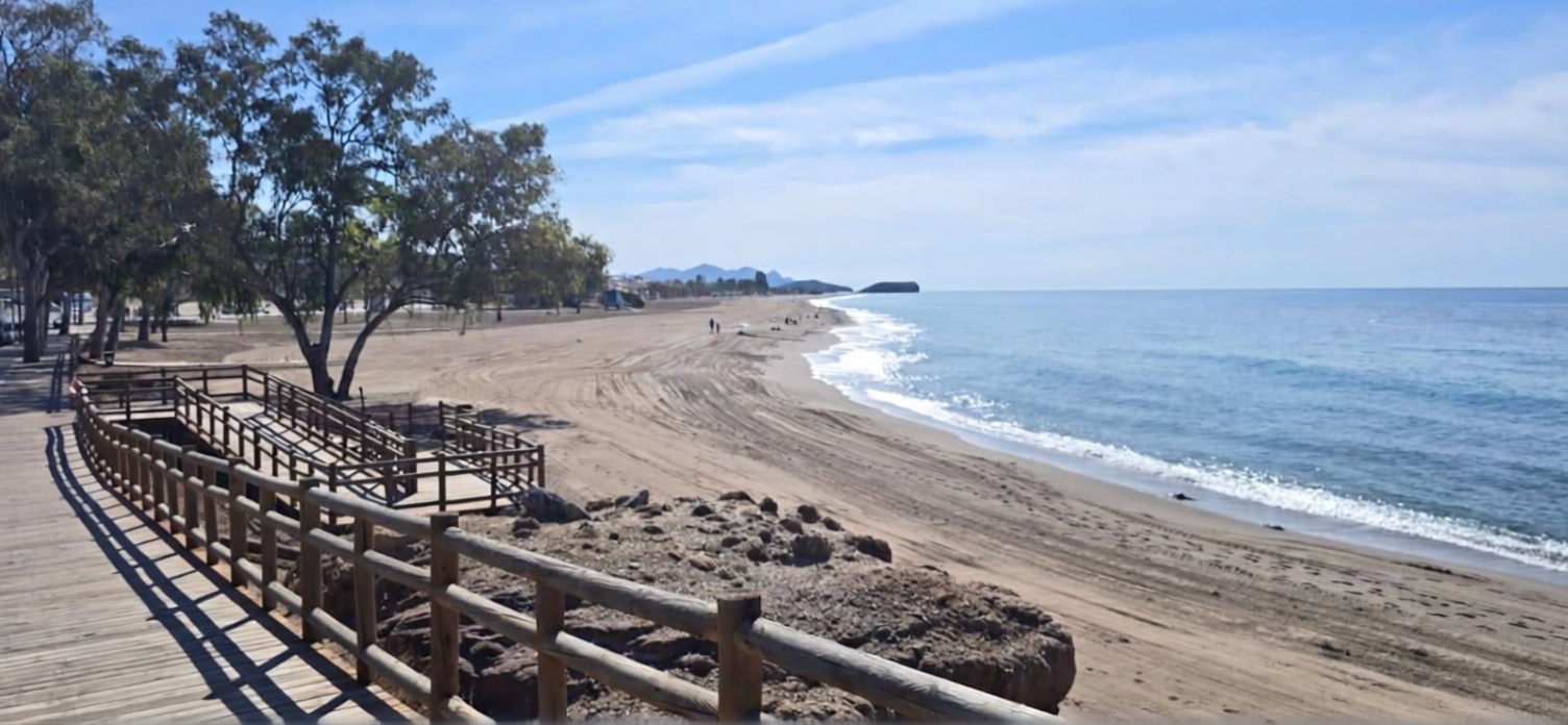 Chalet con acceso directo a playa en Mazarrón — Vista mar