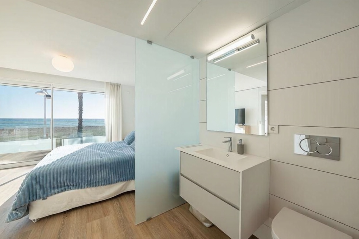 Chalet con acceso directo a playa en Mazarrón — Dormitorio