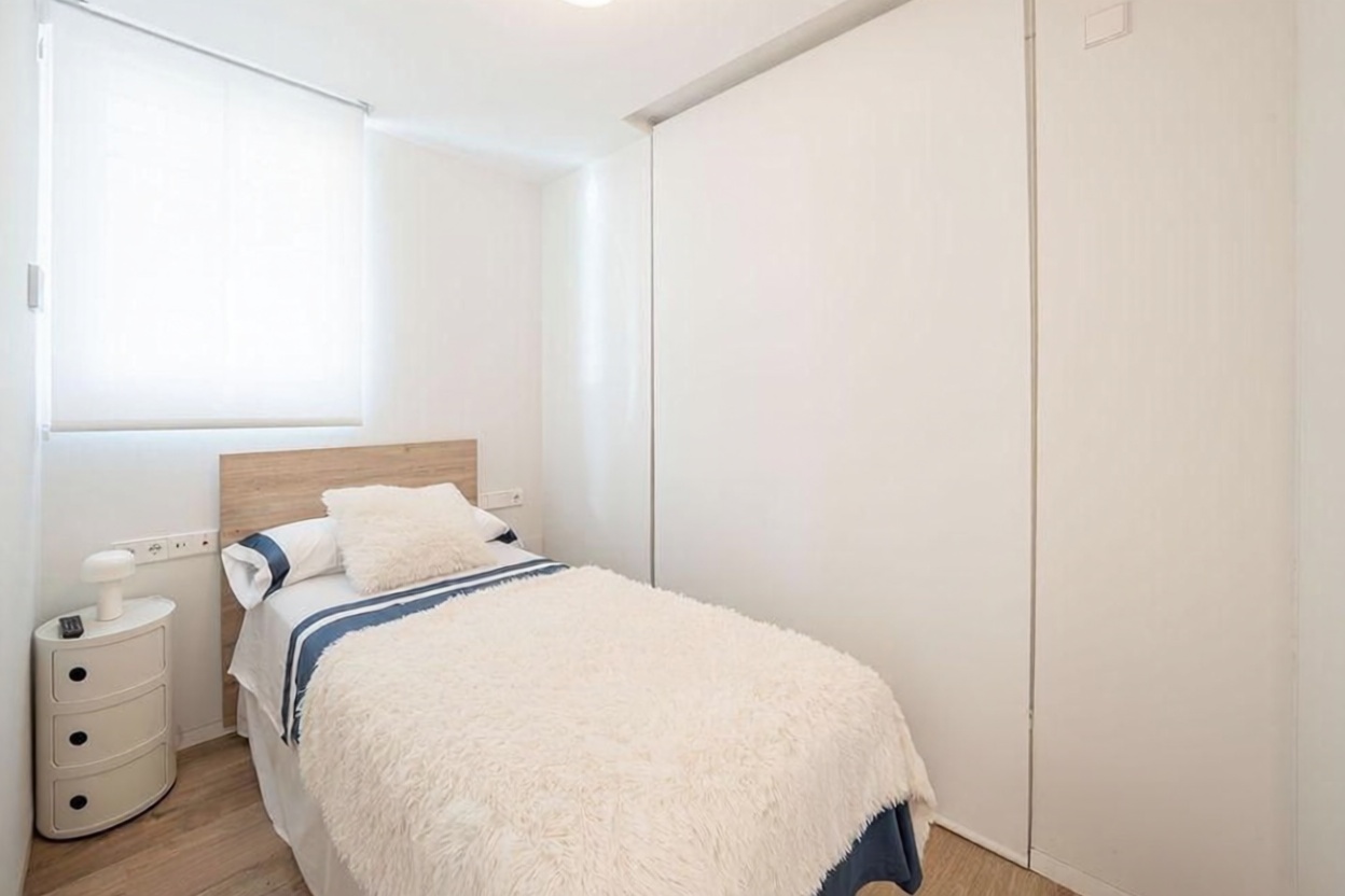 Chalet con acceso directo a playa en Mazarrón — Dormitorio