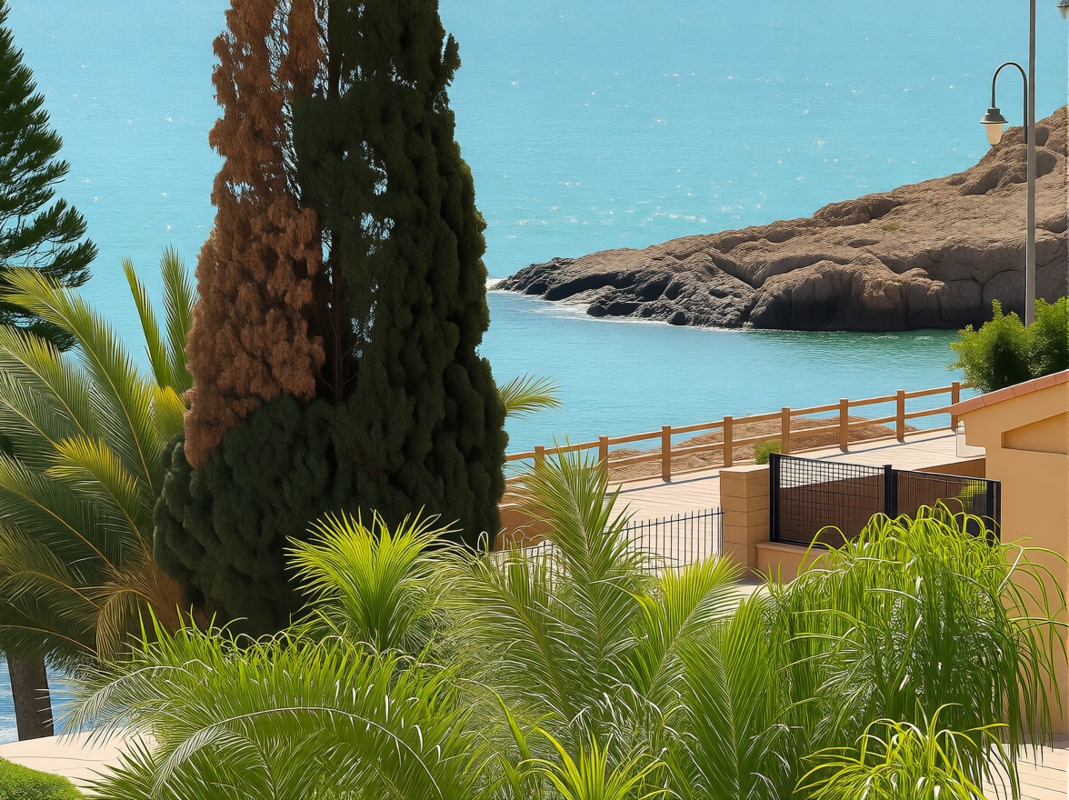 Chalet con acceso directo a playa en Mazarrón — Vista mar