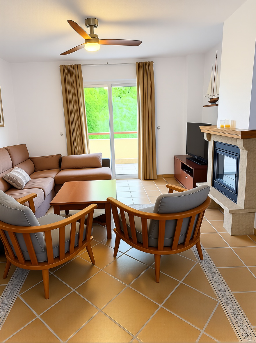 Chalet con acceso directo a playa en Mazarrón — Salón