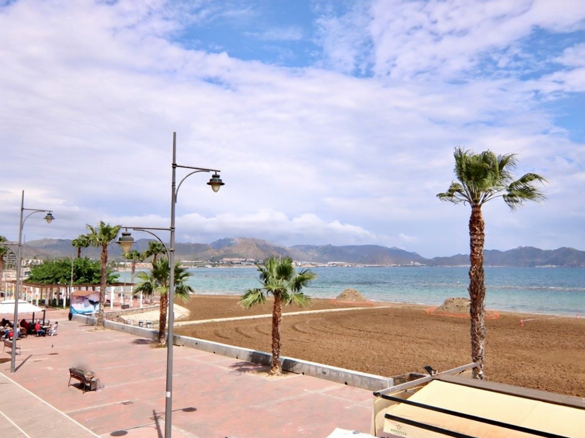 Apartamento em primeira linha de praia em Mazarrón — Vista mar