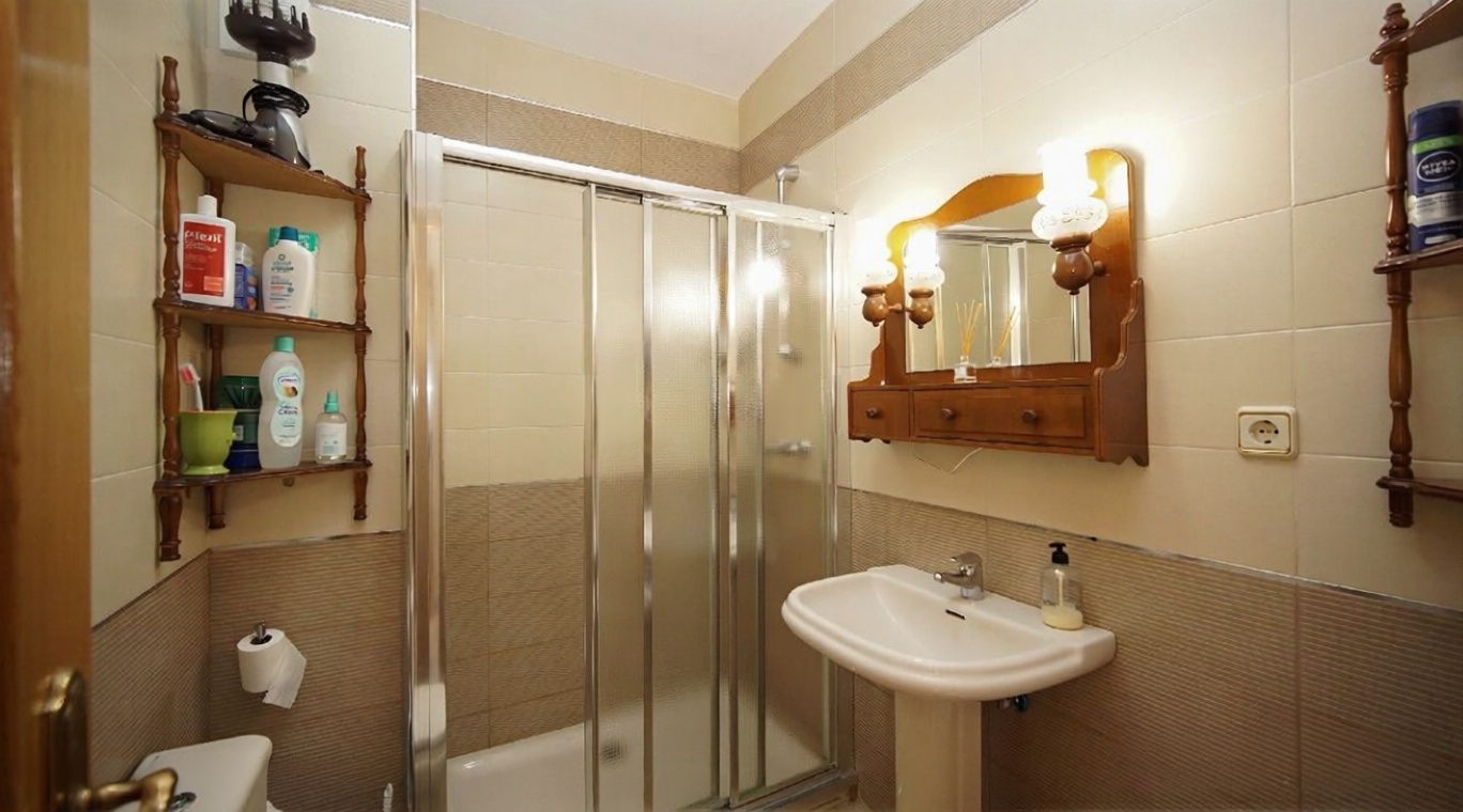 Apartamento em primeira linha de praia em Mazarrón — Casa banho