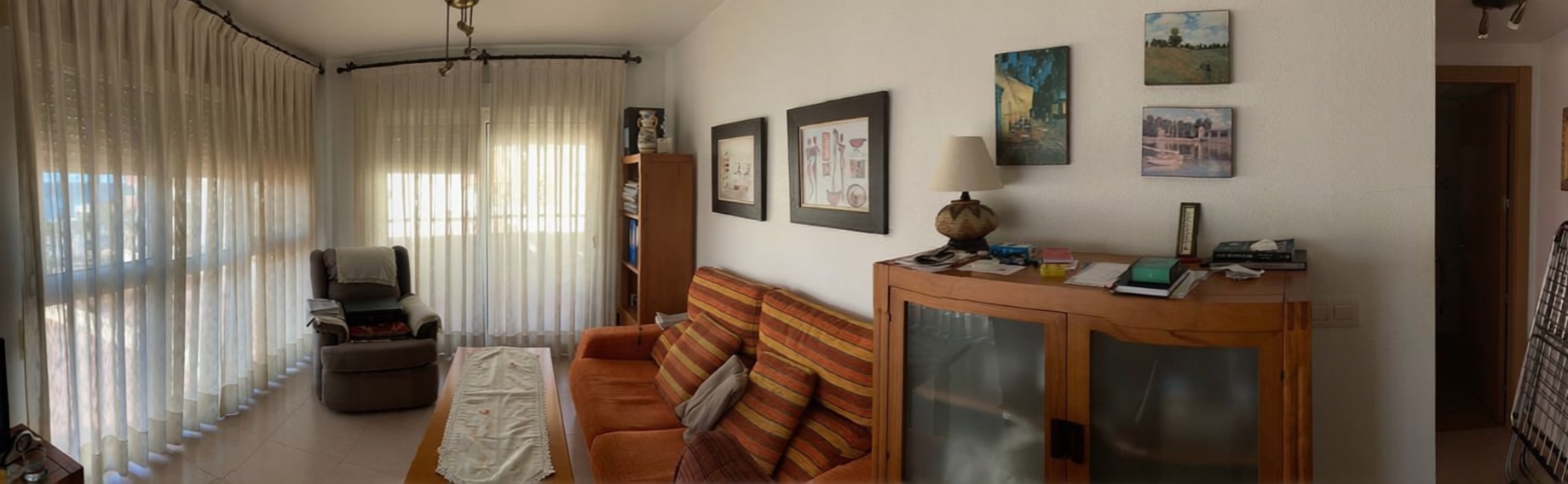 Wohnung in erste Strandlinie in Mazarrón — Wohnzimmer