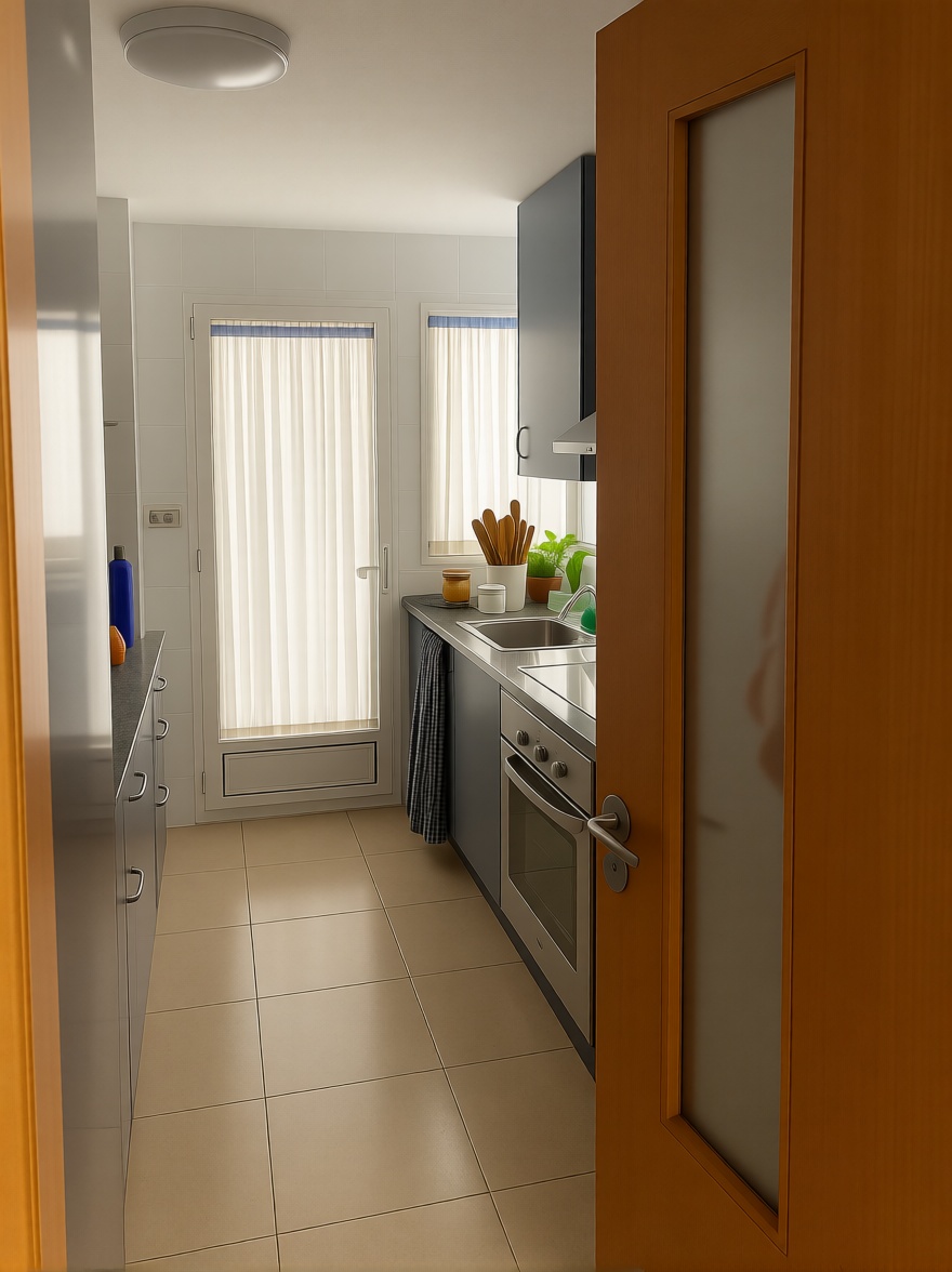 Wohnung in erste Strandlinie in Mazarrón — Küche