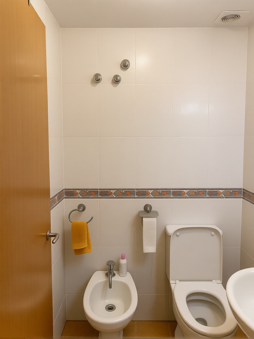 Wohnung in erste Strandlinie in Mazarrón — Bad