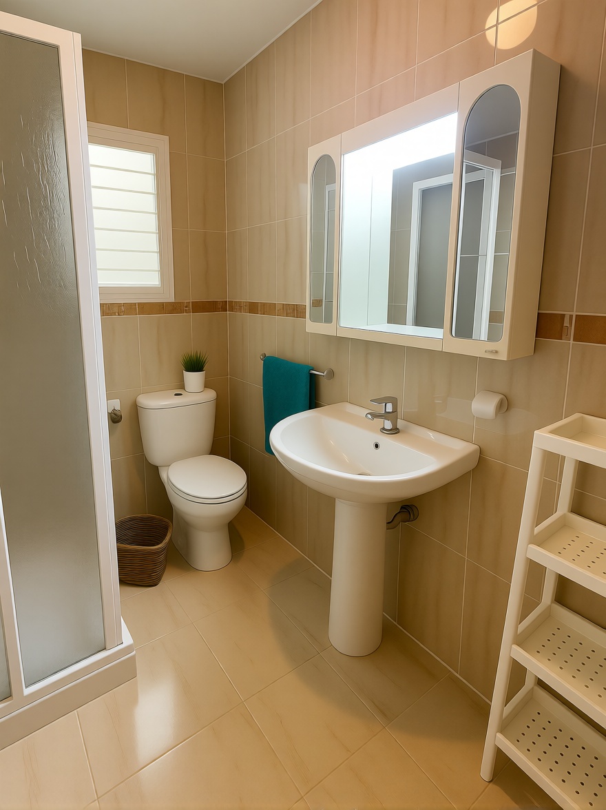 Beachfront flat in Mazarrón — Bathroom