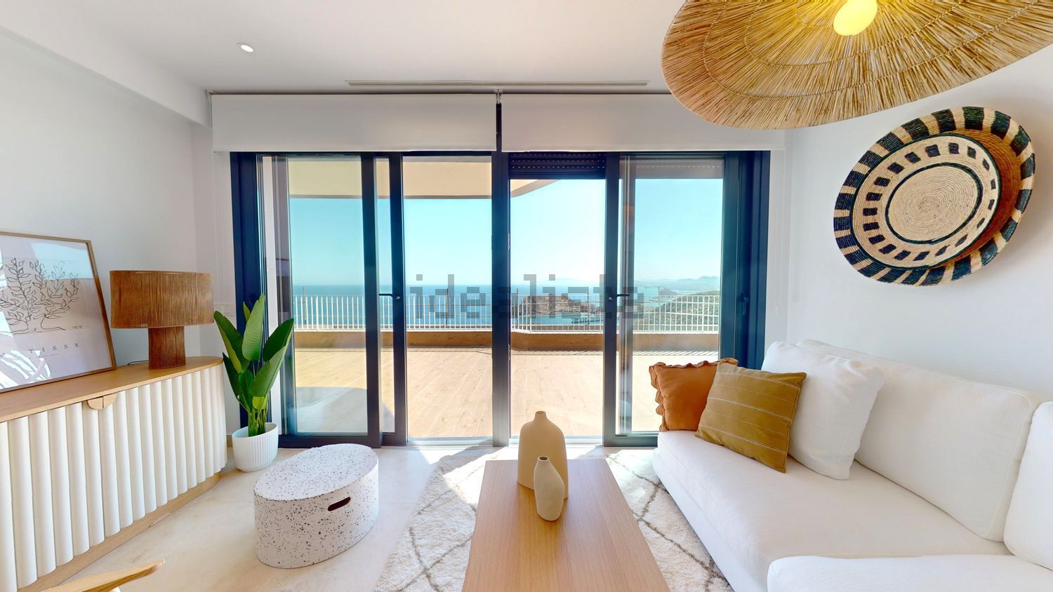 Ático en primera línea de mar en Águilas — Salón