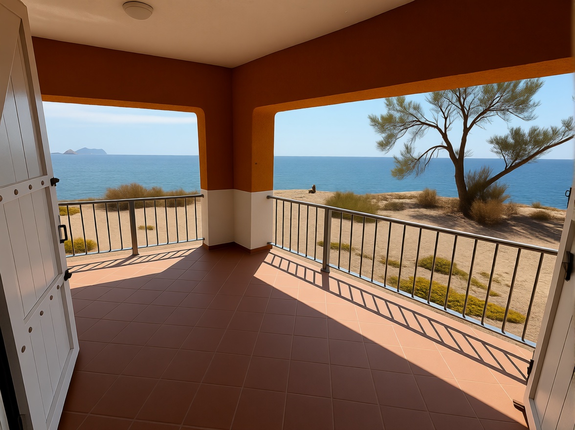 Chalet avec accès direct à la plage à Águilas — Terrasse mer