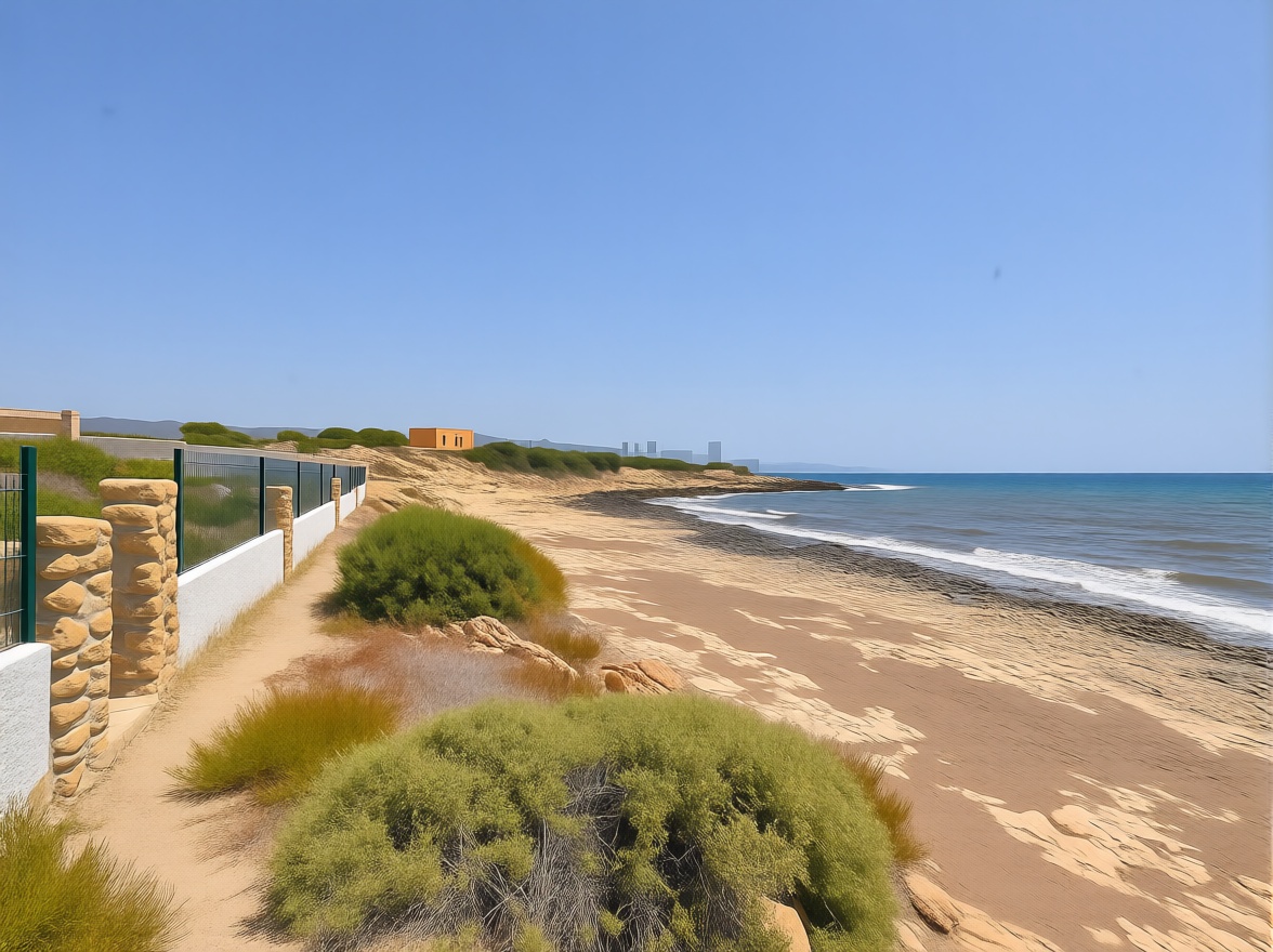 Chalet con acceso directo a playa en Águilas — Vista mar