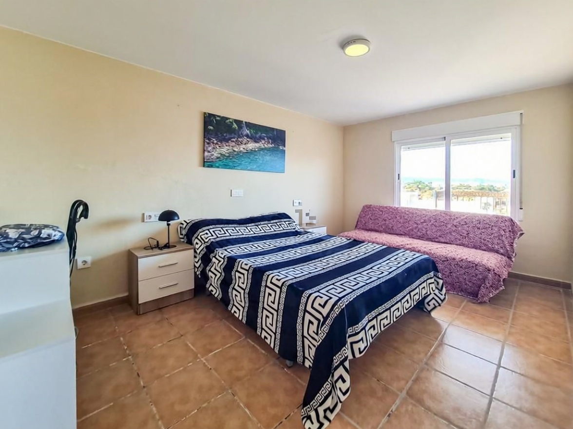 Chalet con acceso directo a playa en Águilas — Dormitorio