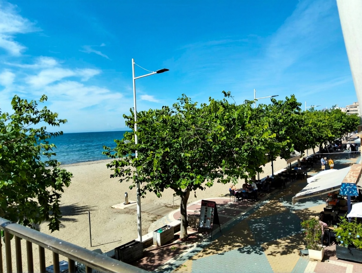 Piso en primera línea de playa en Águilas — Vista mar
