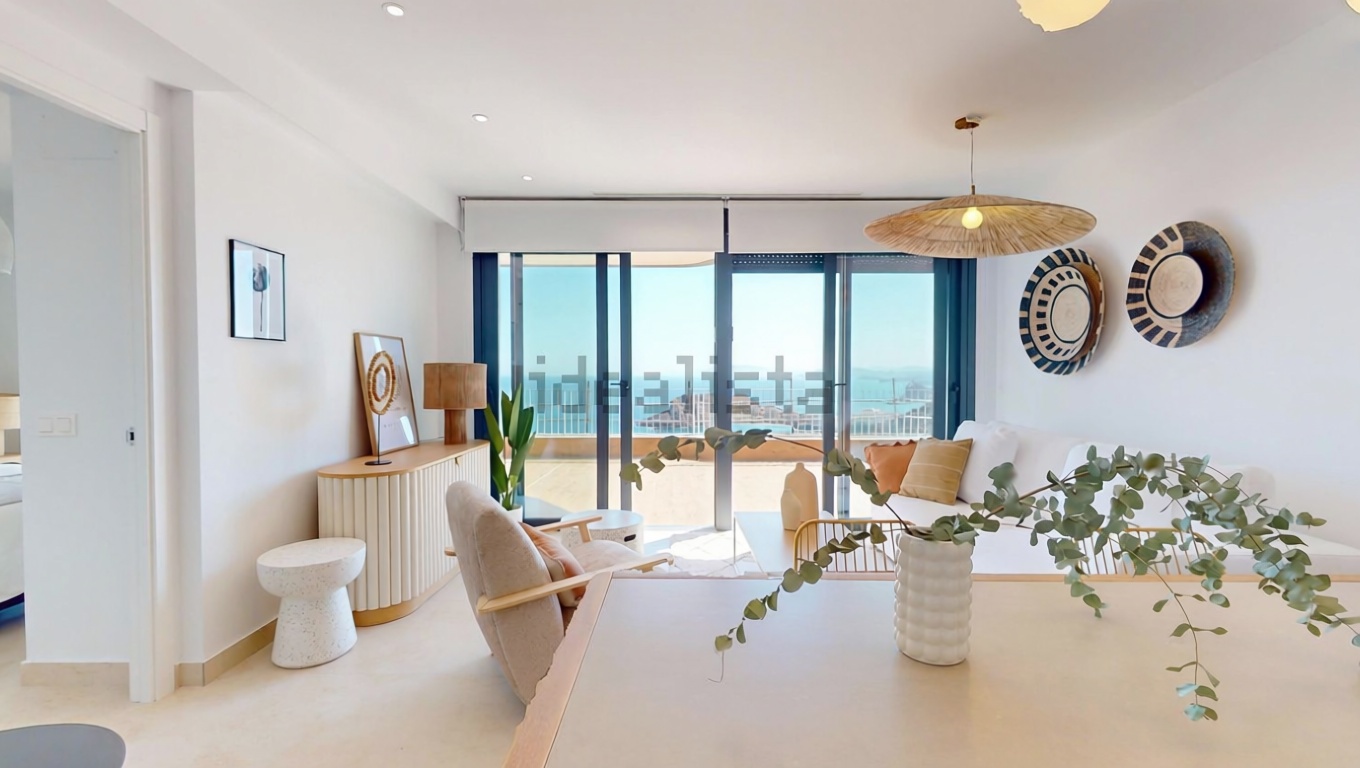 Appartement en première ligne de plage à Águilas — Séjour