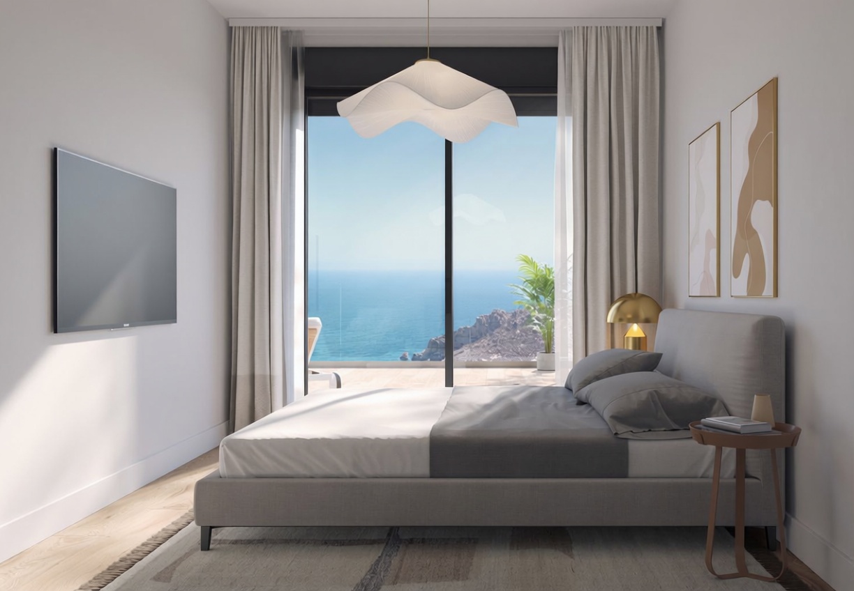 Appartement en première ligne de plage à Águilas — Chambre