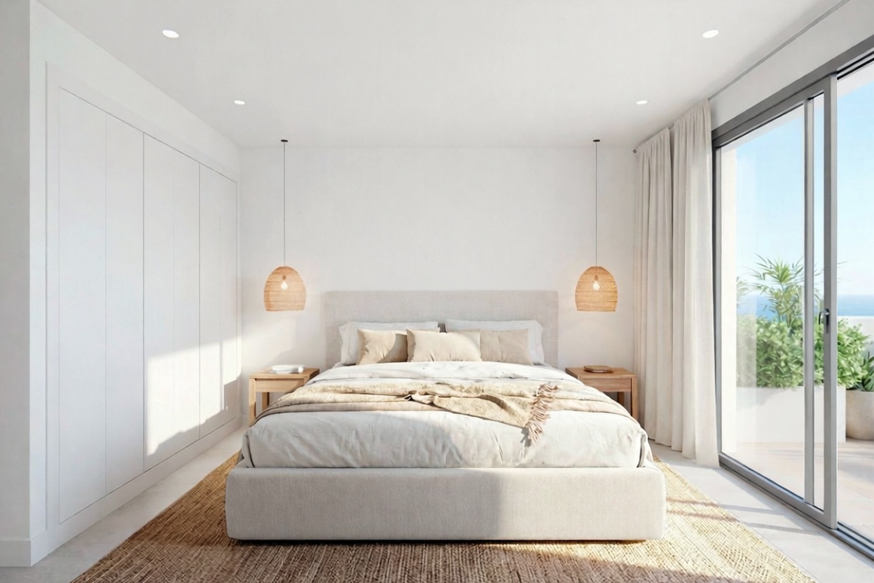 Beachfront flat in Águilas — Bedroom