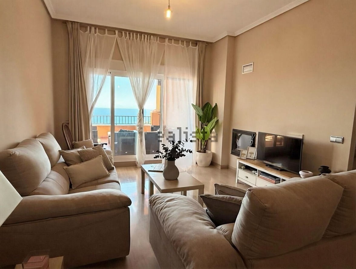 Seafront attic in Águilas — Living room