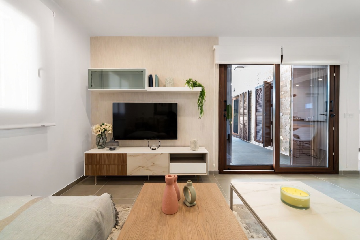 Chalet avec accès direct à la plage à San Juan de los Terreros — Séjour