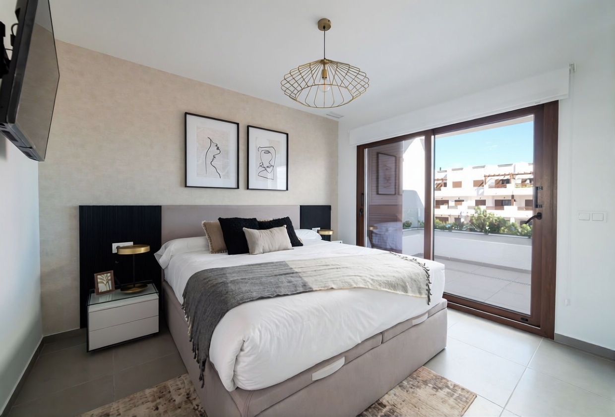 Chalet avec accès direct à la plage à San Juan de los Terreros — Chambre