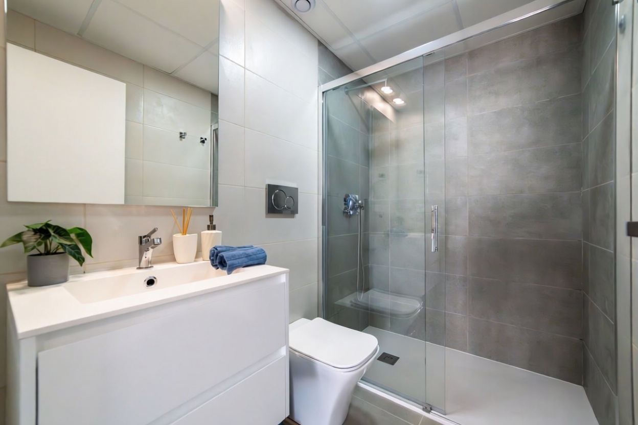 Chalet avec accès direct à la plage à San Juan de los Terreros — Sanitaires