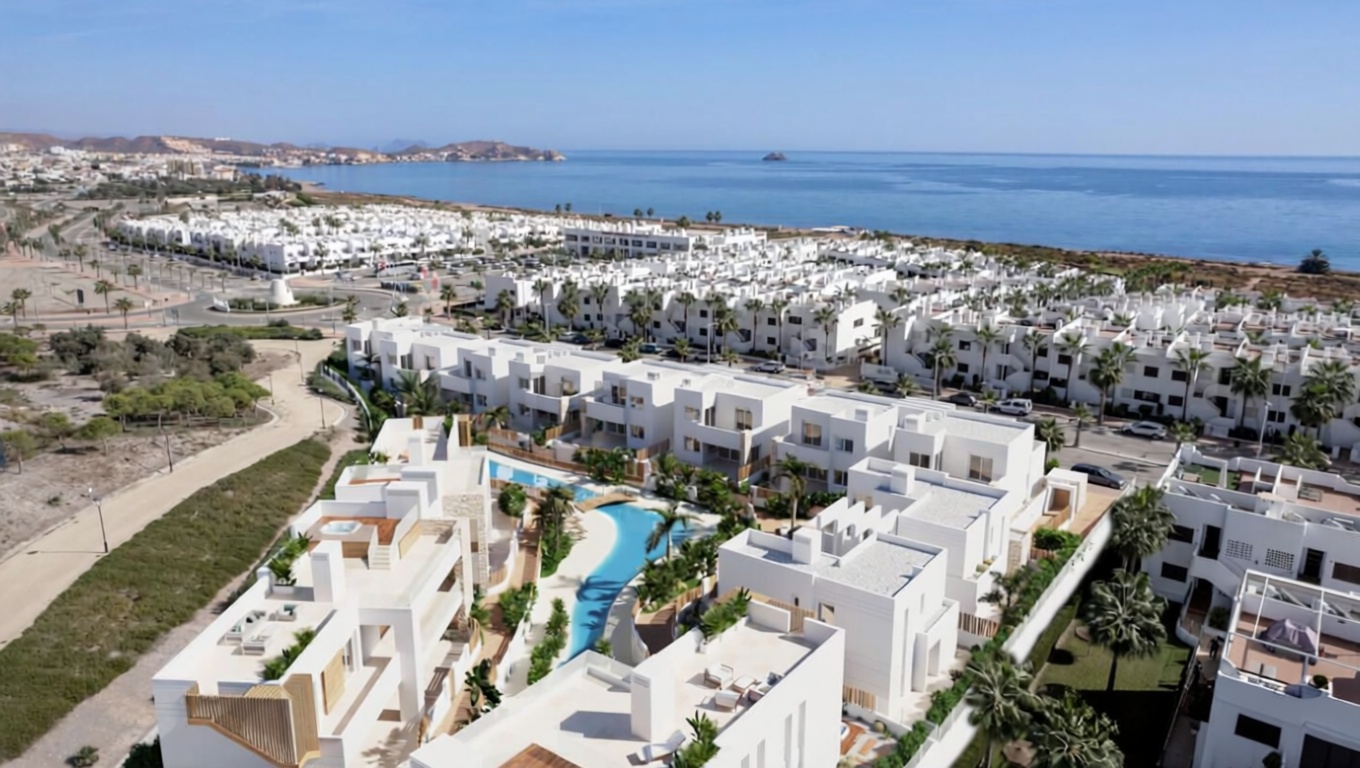 Chalet con acceso directo a playa en San Juan de los Terreros — Aérea
