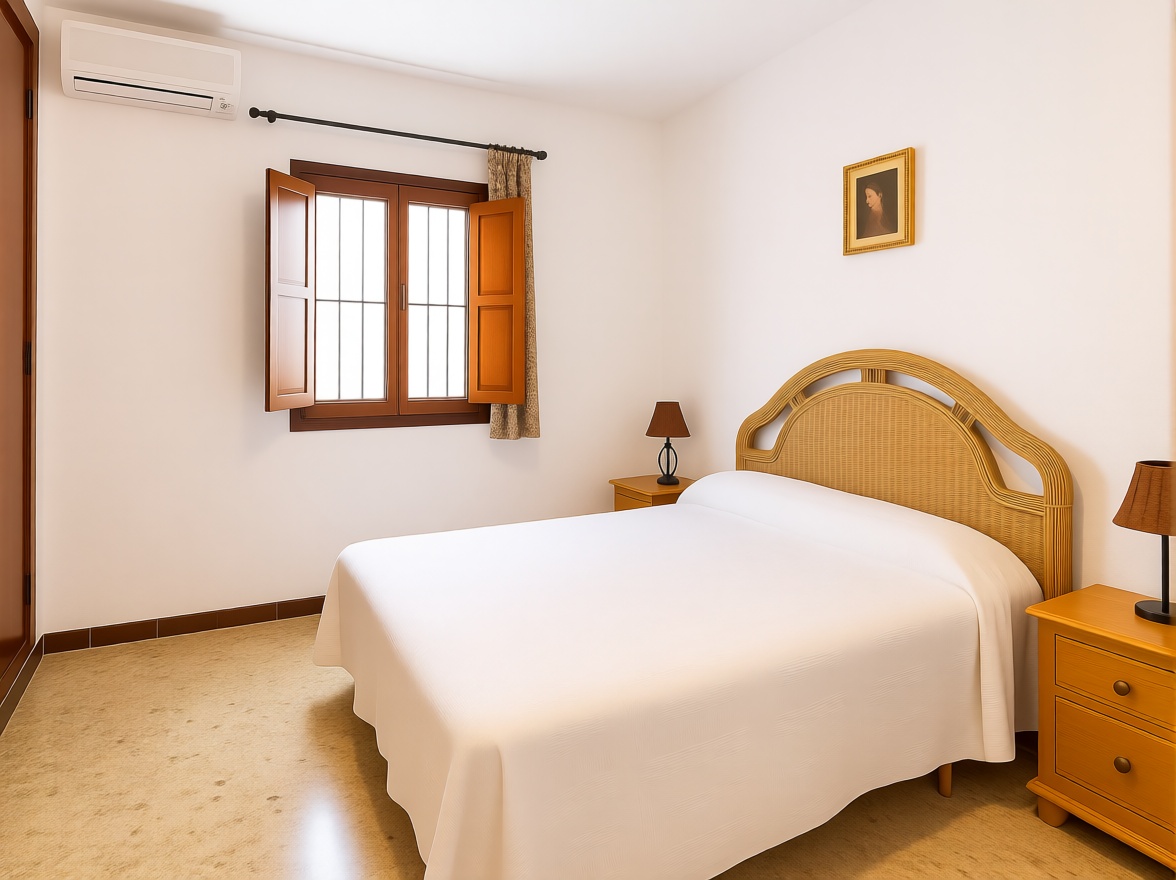 Chalet con acceso directo a playa en San Juan de los Terreros — Dormitorio