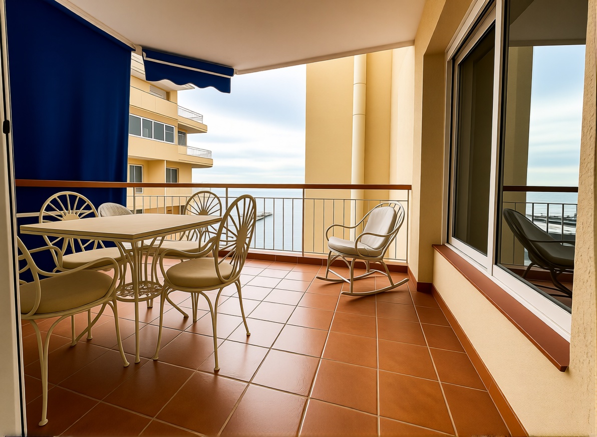 Piso en primera línea de playa en Águilas — Terraza mar