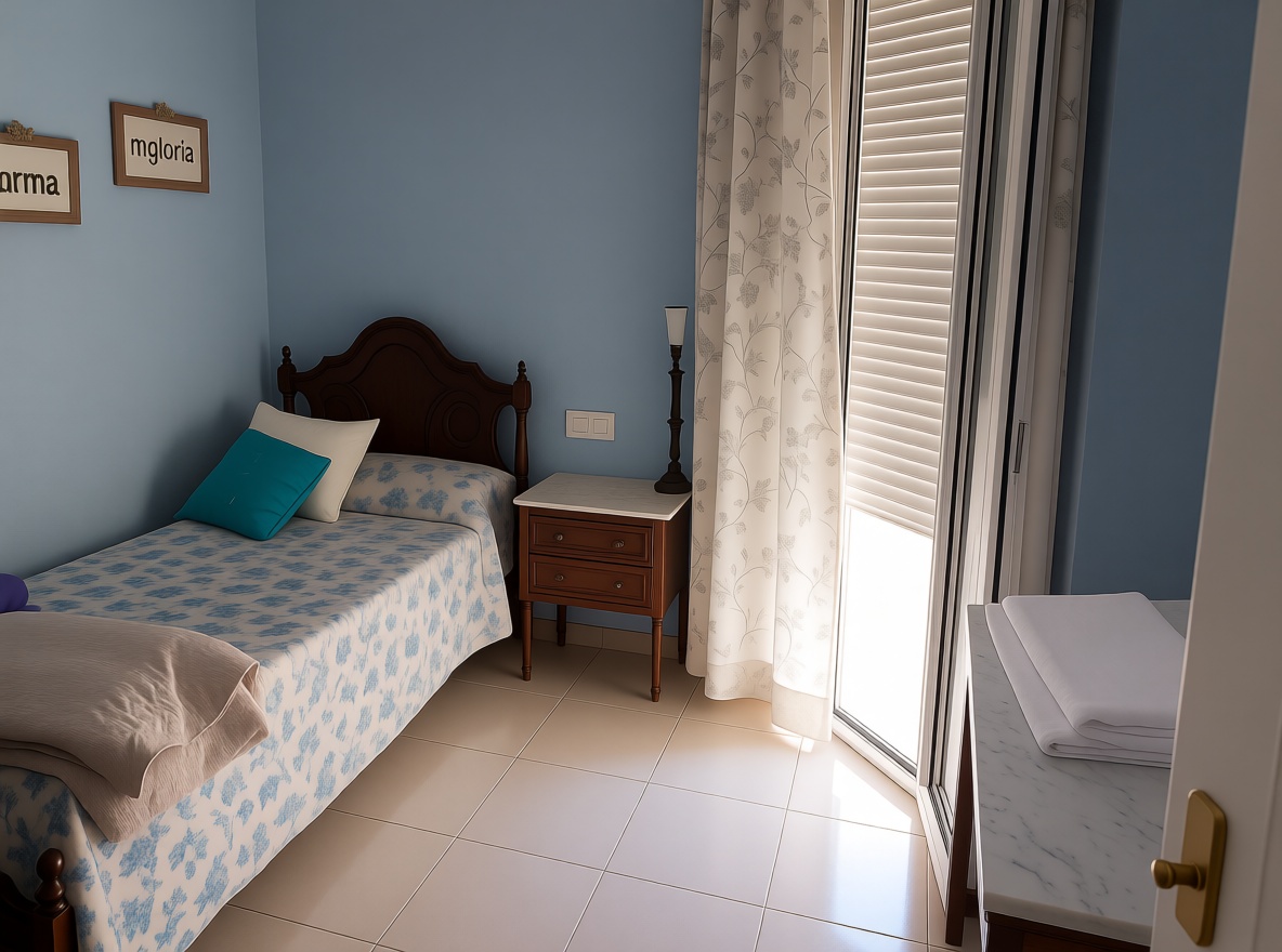 Piso en primera línea de playa en Águilas — Dormitorio