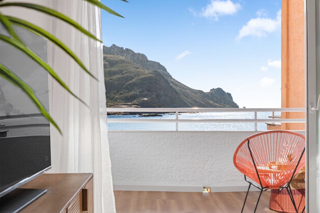 Appartement en première ligne de plage à Águilas — Terrasse mer