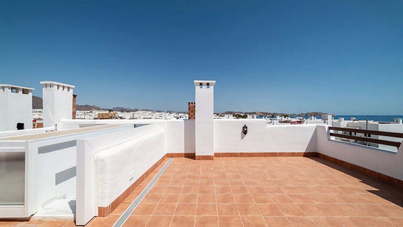 Penthouse in erste Meereslinie in San Juan de los Terreros — Meerblick