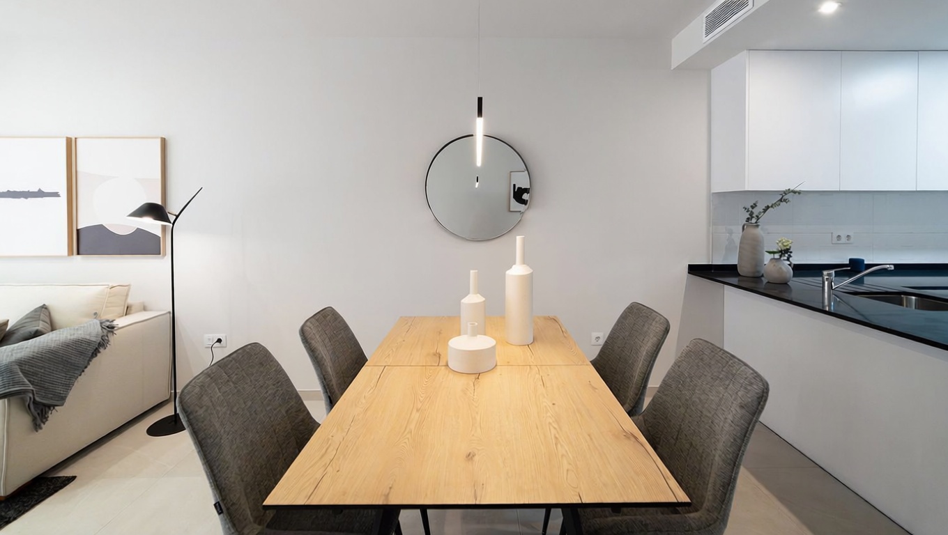 Penthouse in erste Meereslinie in San Juan de los Terreros — Küche