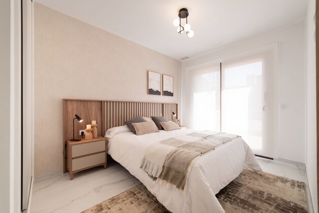 Penthouse in erste Meereslinie in San Juan de los Terreros — Schlafzimmer