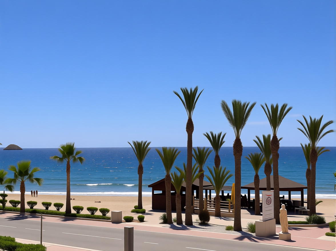 Beachfront flat in Ajo — Sea view