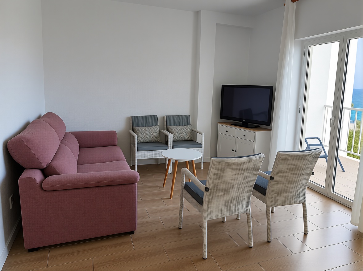 Wohnung in erste Strandlinie in San Juan de los Terreros — Wohnzimmer