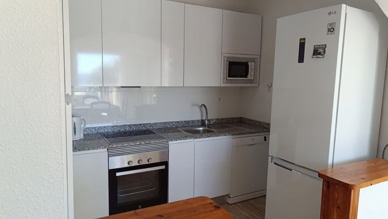 Wohnung in erste Strandlinie in San Juan de los Terreros — Küche