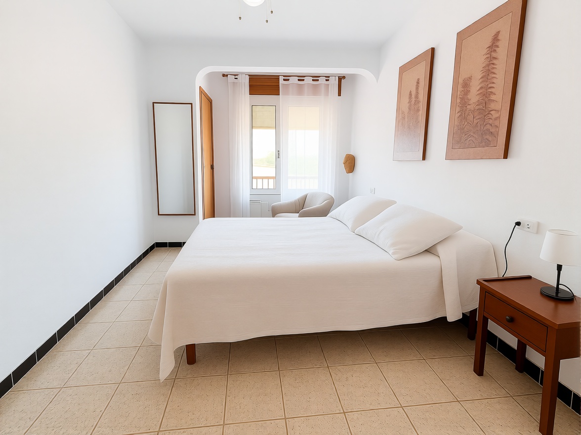 Piso en primera línea de playa en Águilas — Dormitorio
