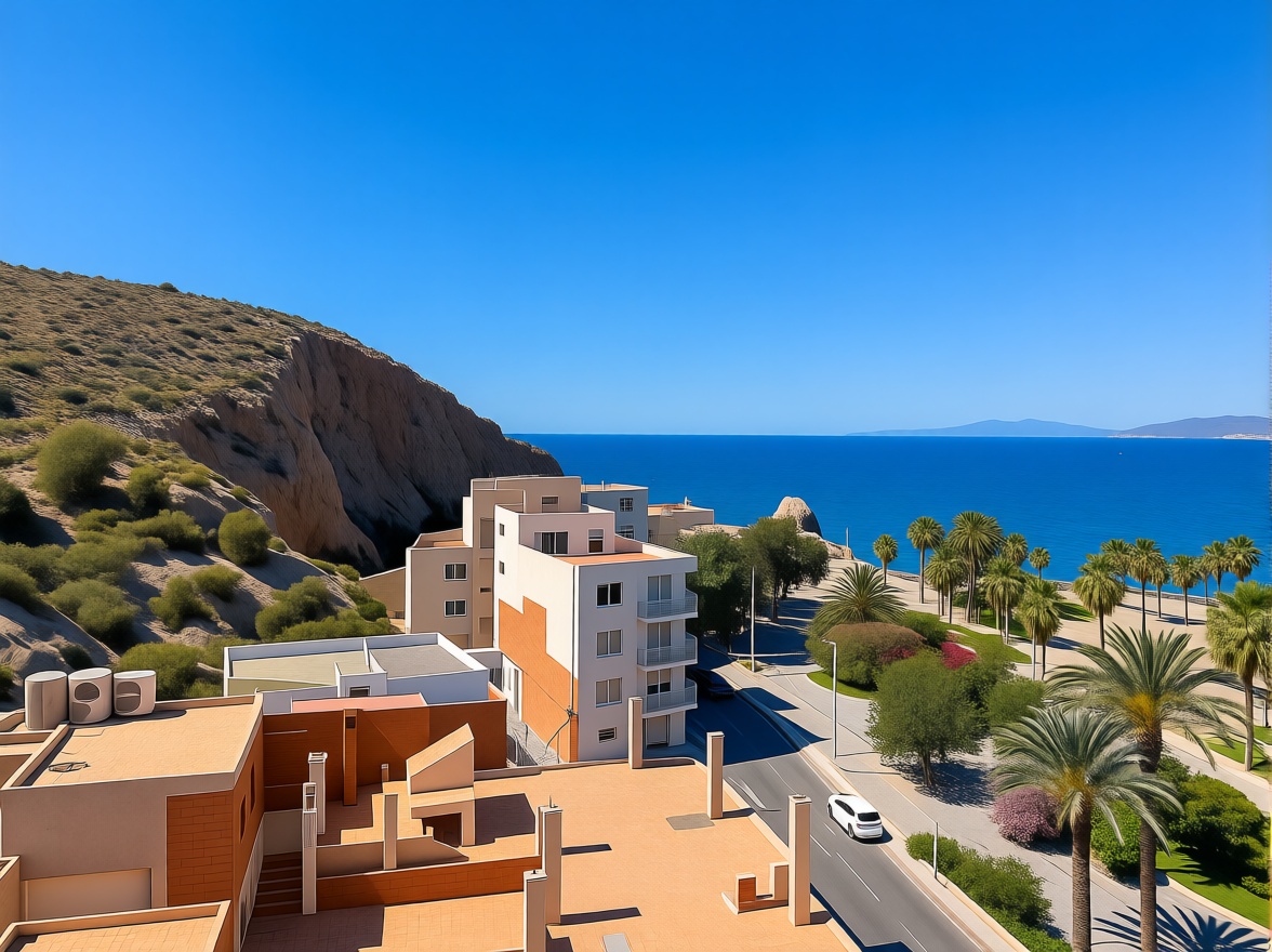 Piso en primera línea de playa en Águilas — Vista mar