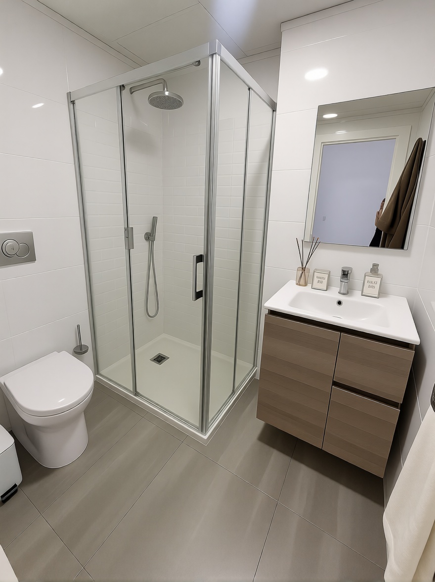 Chalet con acceso directo a playa en San Juan de los Terreros — Baño